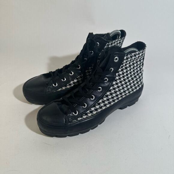 Jessica Carlyle Herringbone High Top Sneakers - Picture 4 of 11